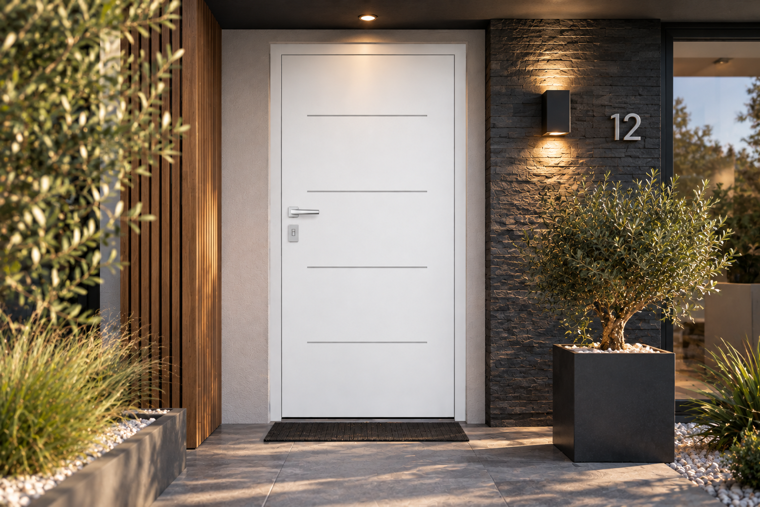 Porte d’entrée aluminium HANA – Fabrication française
