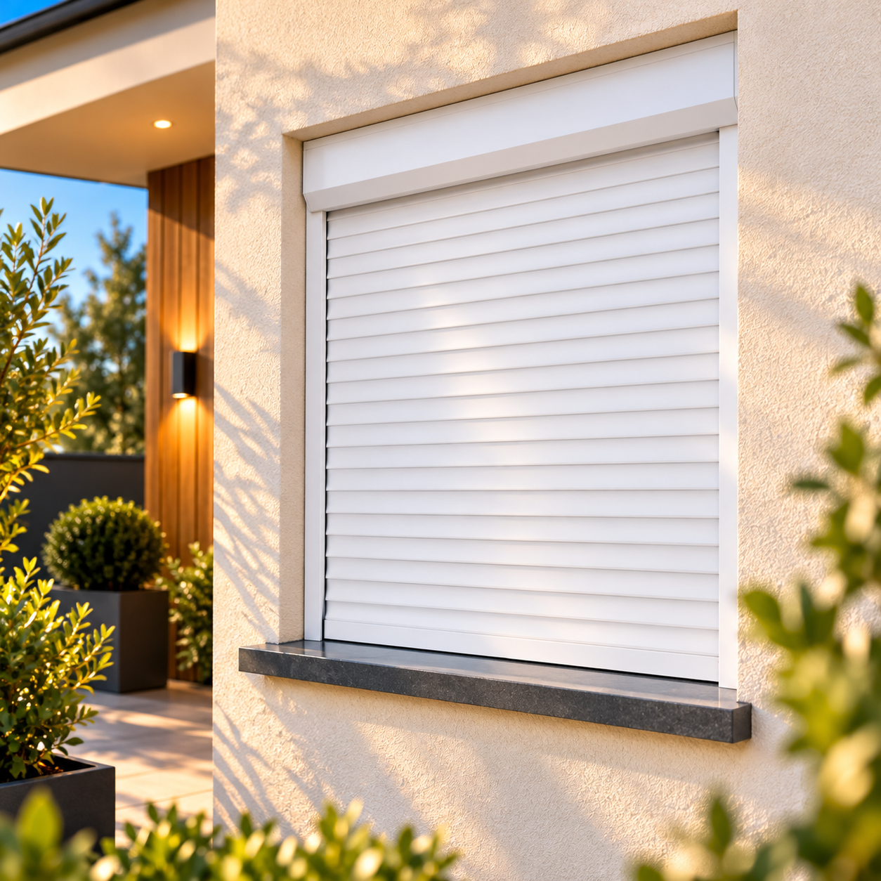 Volet roulant aluminium filaire sur mesure avec moteur Somfy ou Cherubini