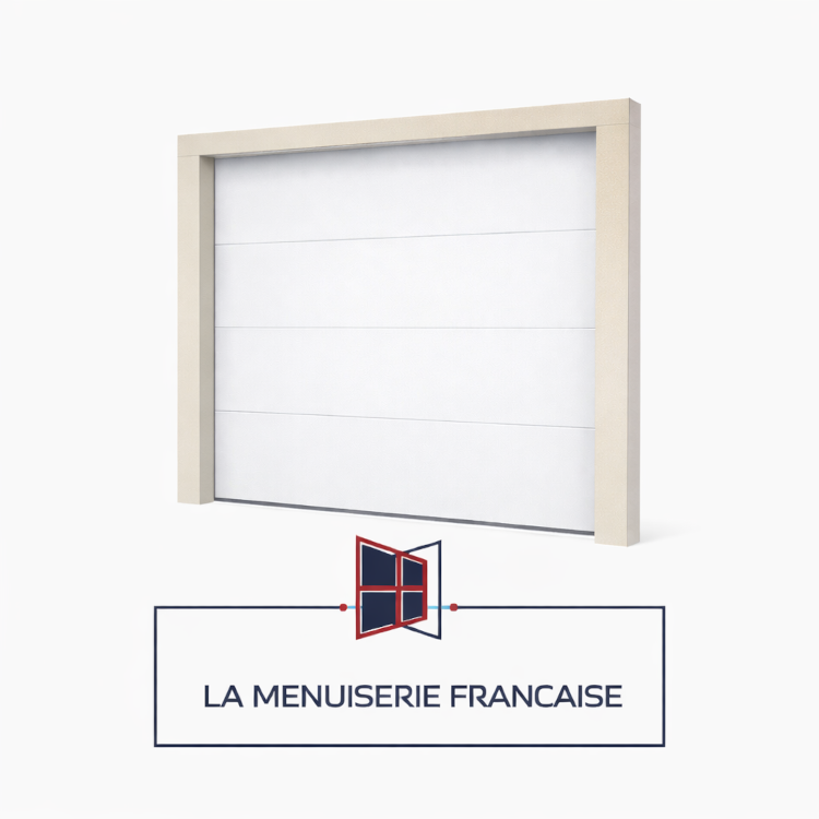 Porte de garage sectionnelle a traction sur mesure – Fabrication française